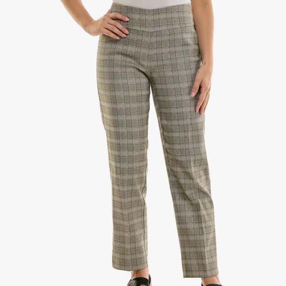 Zac & Rachel Women's Pull-On Ankle Length Pant with Tummy Control Waist Band, 12 - Picture 2 of 8